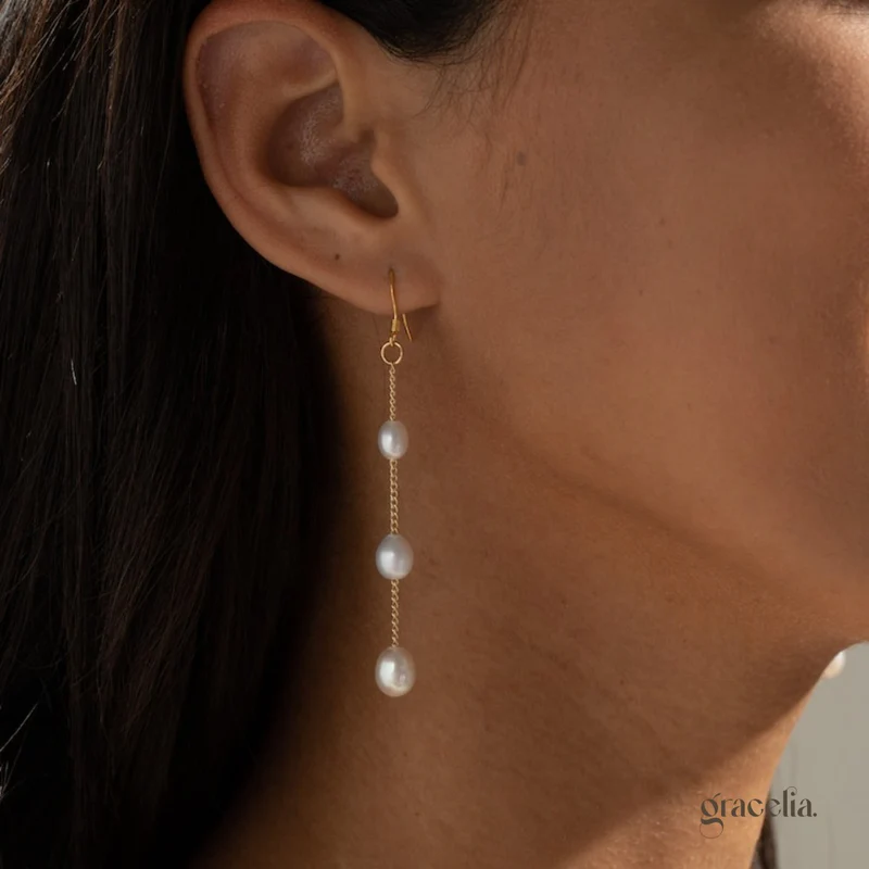 Want Everlasting Radiance? Try Everglow Freshwater Pearl Drop Earrings.